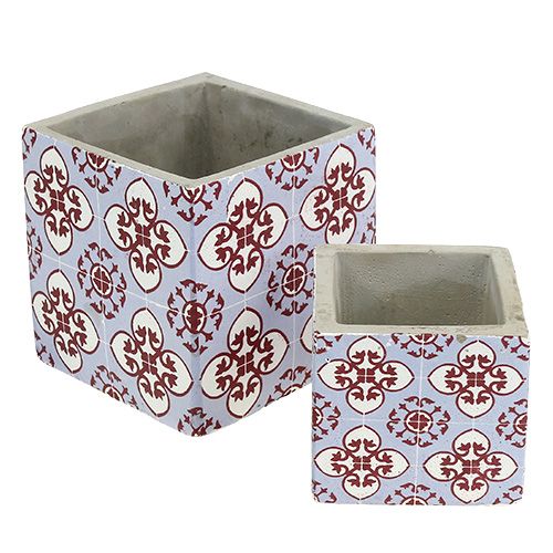 Floristik24 Plantenpot met oosters patroon 8cm x8cm / 11cm x 11cm