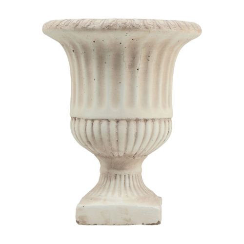 Floristik24 Plantenpot trofee beton decoratieve bloempot antiek Ø19cm H24cm