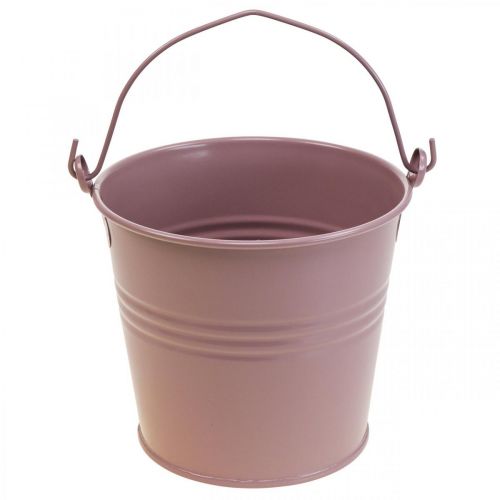Floristik24 Plantenpot vintage sier emmer oud roze Ø16cm H24cm