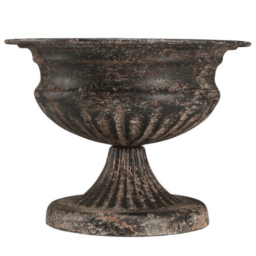 Artikel Plantenbeker Kelk Antiek Look Zwart Bruin Ø20cm H15cm