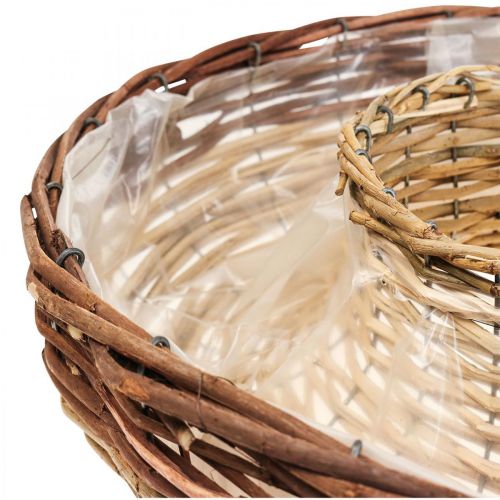 Floristik24 Plantenring van wilg, plantenschaal Ø44/38cm set van 2