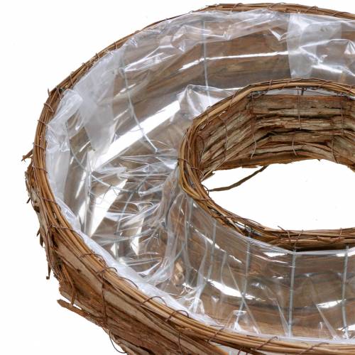 Floristik24 Plantenring bark naturel plantenschaal Ø50/43cm set van 2