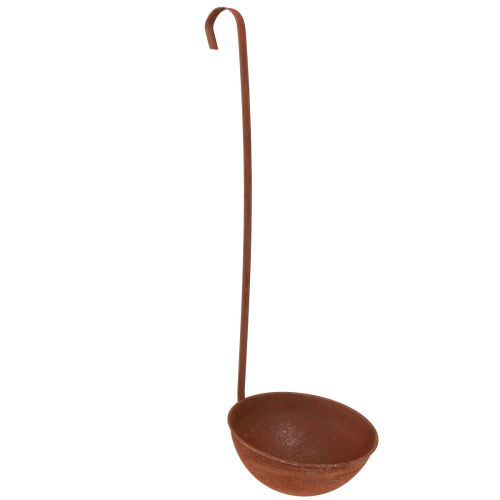 Floristik24 Plantenschaal hangend keukendecoratie schepje roest Ø16,5cm 2st