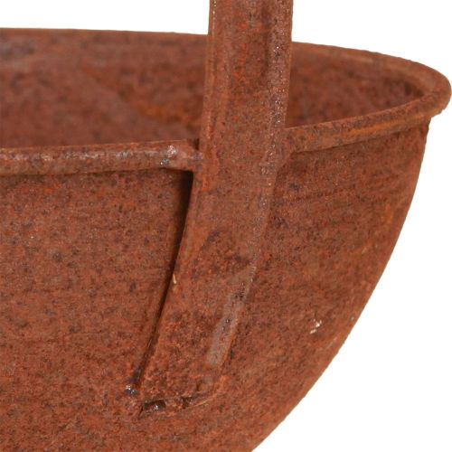Floristik24 Plantenschaal hangend keukendecoratie schepje roest Ø16,5cm 2st
