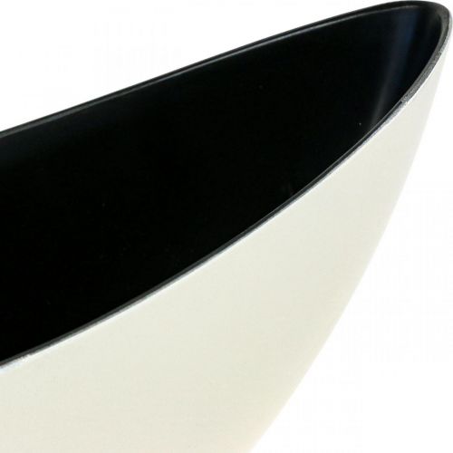 Floristik24 Plantenschaal ovaal sierschaal Jardiniere crème wit 39×12×13cm
