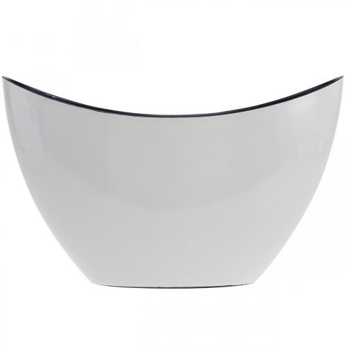 Floristik24 Plantenschaal ovaal sierschaal Jardiniere crème wit 24×10×15cm
