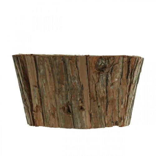 Floristik24 Plantenschaal, plantenbak, bloemenschaal, boomschors decoratie Ø17cm H9cm