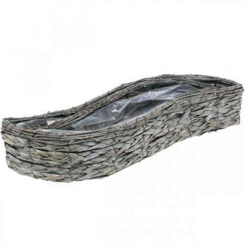 Artikel Plantenbak, plantenbak grijs 48,5/31,5cm set van 2