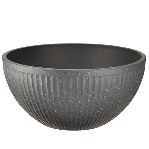 Plantenbak kunststof antraciet Ø35cm H16,5cm