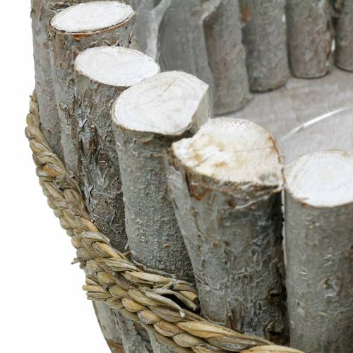 Floristik24 Plantenbak gemaakt van takken Ø33cm H13cm