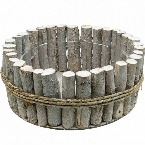 Floristik24 Plantenbak gemaakt van takken Ø33cm H13cm