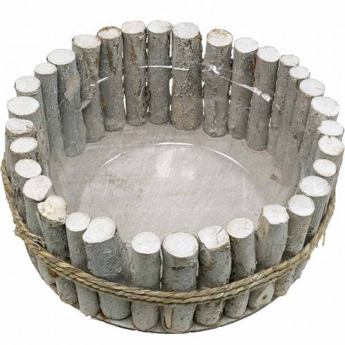 Floristik24 Plantenbak gemaakt van takken Ø33cm H13cm