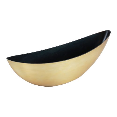 Floristik24 Plantenschaal plantenboot zwart goud 55×15×18cm