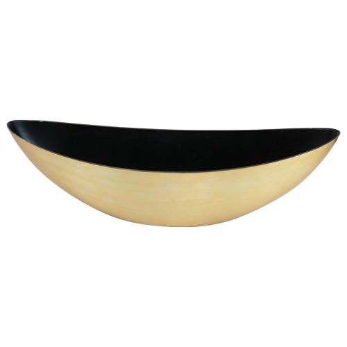 Floristik24 Plantenschaal plantenboot zwart goud 55×15×18cm