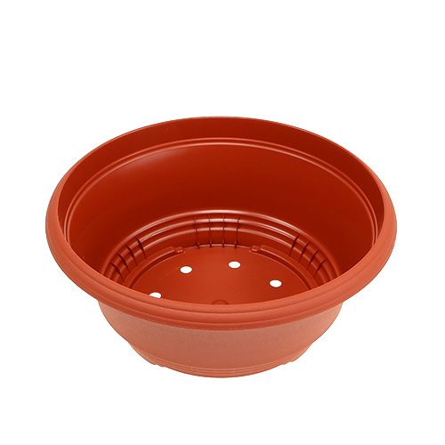 Artikel Plantenbak kunststof Ø20cm bloemenbak terracotta 3 stuks