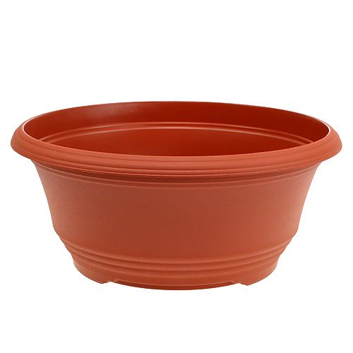 Artikel Plantenschaal van kunststof Ø27cm terracotta, 1 stuk