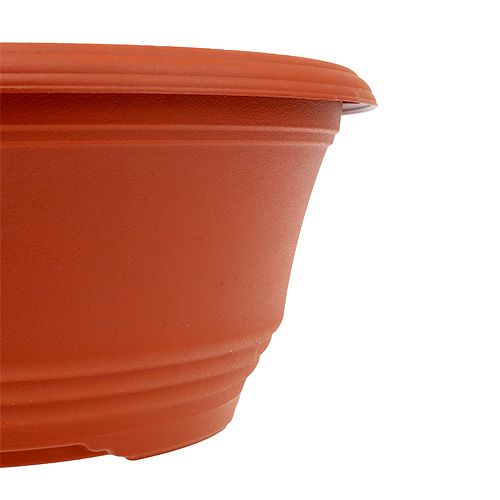 Artikel Plantenschaal van kunststof Ø27cm terracotta, 1 stuk