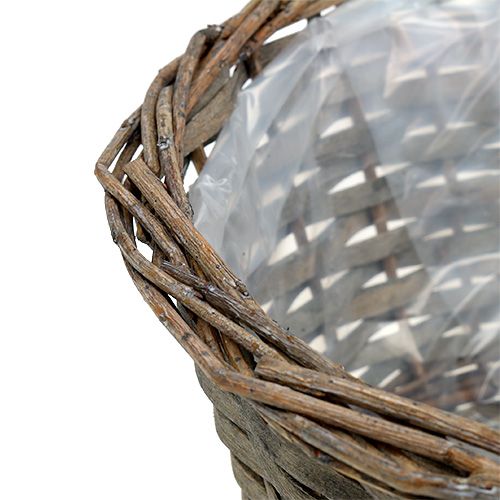 Floristik24 Plantenschaal rond grijs Ø30cm H16cm 1st