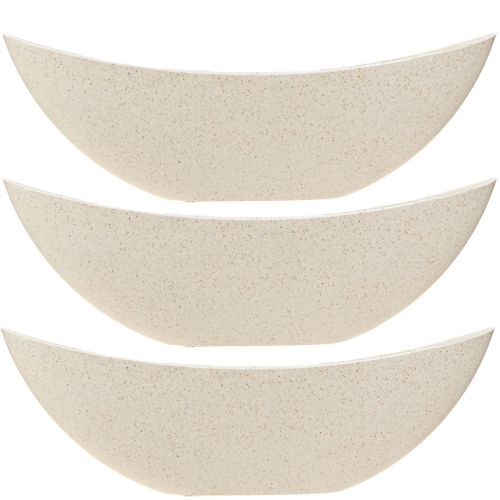 Artikel Plantenschip kunststof plantenschaal beige 28×9×9cm 3st