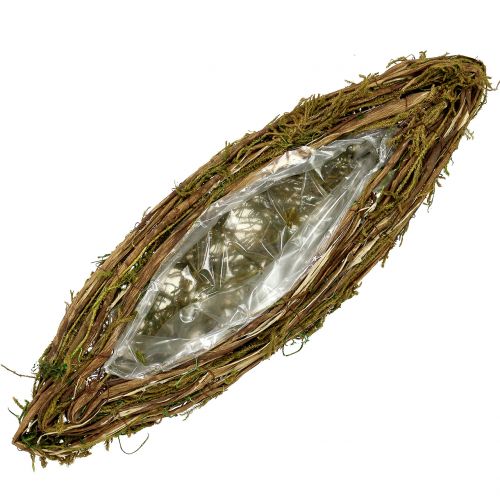 Floristik24 Plantenbootje voor het graf 57cm x 19cm 1 stuk