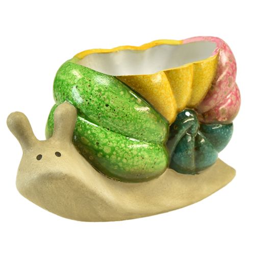 Artikel Decoratieve slakplantpot keramische bloempot kleurrijk 19×8,5×11cm