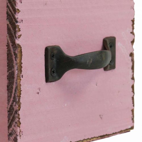 Artikel Plantenlade houten sierplantenbak roze 12,5cm