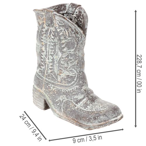 Decoratieve cowboylaarzen/plantenschoenen 24 cm | Floristik24.nl