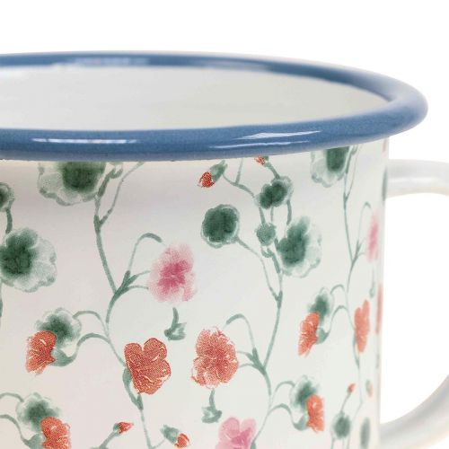 Artikel Plantenbeker emaille sierbeker bloemmotieven Ø11cm
