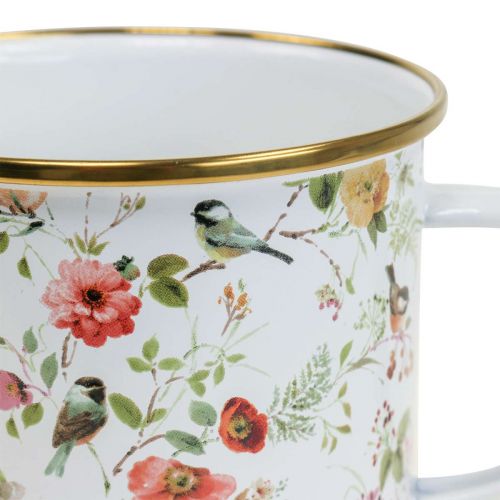 Artikel Plantenbeker Emaille beker voor het planten van bloemen Ø11cm