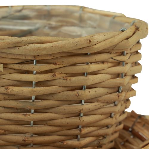 Artikel Plantenbekermand wilg plantenpot naturel groen Ø18,5cm