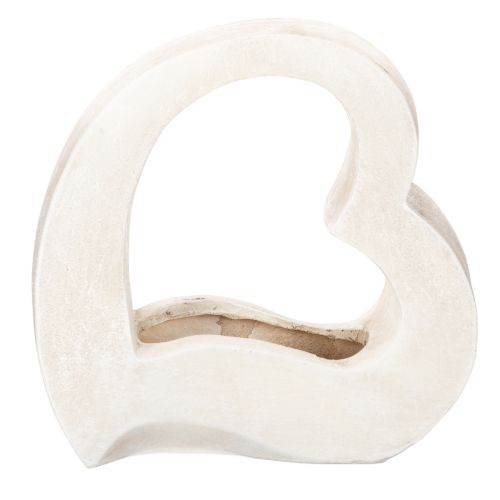 Hartvormige decoratie voor planten en bloemstukken, open ontwerp, moderne hartvorm, 19 cm kopen | Floristik24.nl