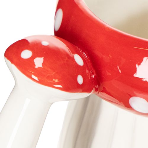 Keramische mok met vliegenzwammotief als decoratie, 10 cm | Floristik24.nl