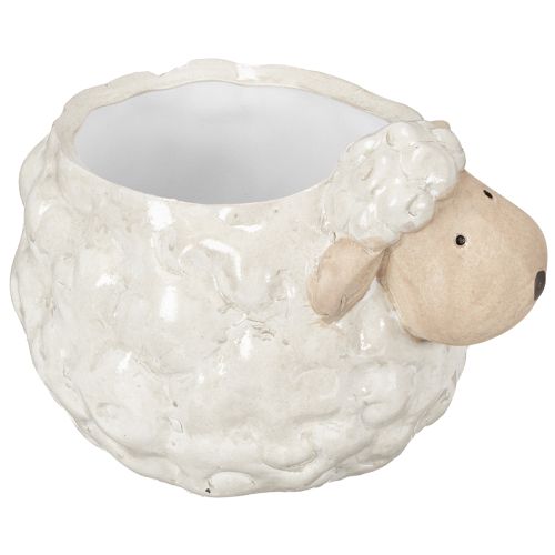 Keramische plantenpot in de vorm van een schaap, decoratieve plantenschaal voor tuin en huis, 2 stuks