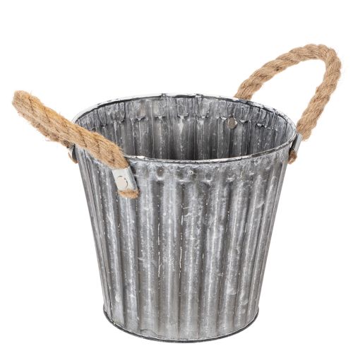 Metalen plantenpot,