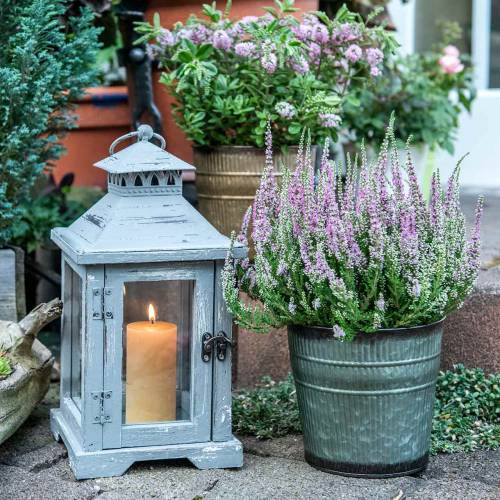 Floristik24 Sierpot oranje, bruin, groen Ø17cm H16.5cm set van 3
