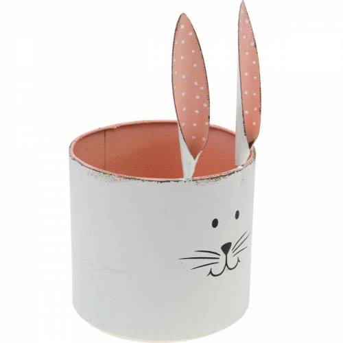 Konijnenkop plantenpot, paasdecoratie, metalen konijn, lentedecoratie voor opplant