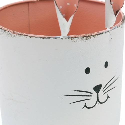 Floristik24 Konijnenkop plantenpot, paasdecoratie, metalen konijn, lentedecoratie voor opplant