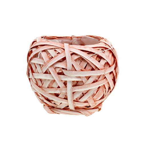 Floristik24 Bloempot gemaakt van chip Ø15cm H14cm oranje