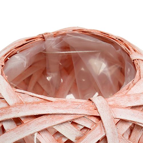 Floristik24 Bloempot gemaakt van chip Ø15cm H14cm oranje