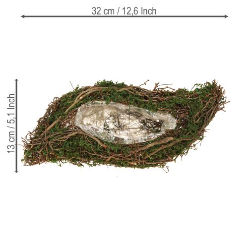 Artikel Plant Wave Vines Kleine Plantenschaal met Mos 31×15×7cm
