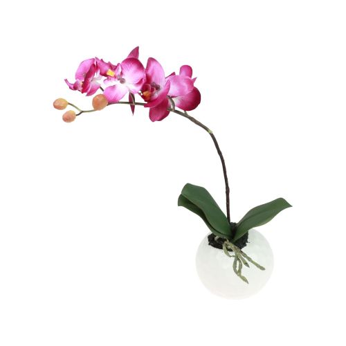 Artikel Kunstorchideeën in pot Phalaenopsis kunstbloemen orchideeën roze 34cm