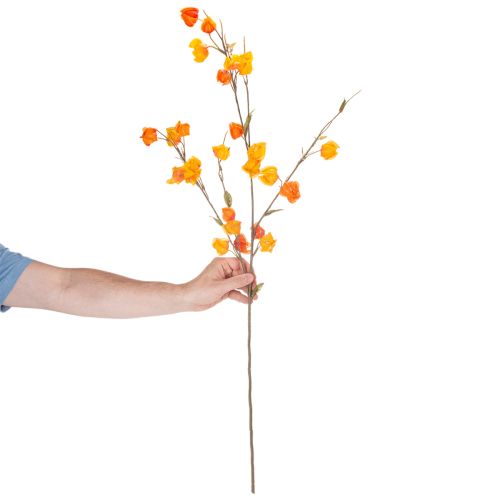 Kunstmatige Chinese lampionplant, Physalis-tak met bloesem, 95 cm | Floristik24.nl
