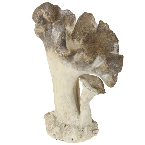 Paddenstoel decoratie gegoten steen figuur tuindecoratie grijs 18×16×25cm