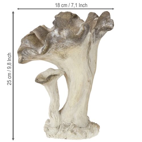 Artikel Paddenstoel decoratie gegoten steen figuur tuindecoratie grijs 18×16×25cm