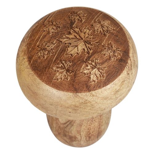 Artikel Houten paddestoelen decoratieve paddestoelen hout natuurlijke herfstdecoratie Ø10cm H12cm 2st
