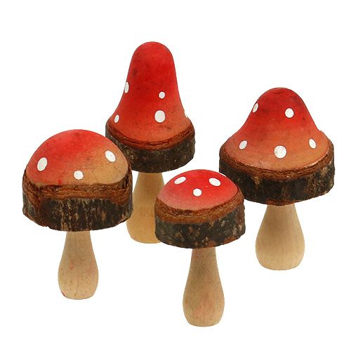 Floristik24 Champignons van houtmix 5,5cm - 8cm 8st