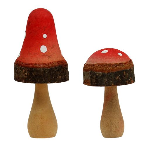 Floristik24 Champignons van houtmix 5,5cm - 8cm 8st