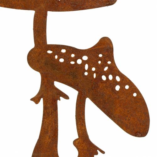Tuinsteker Paddestoel Paar roest H49.5cm