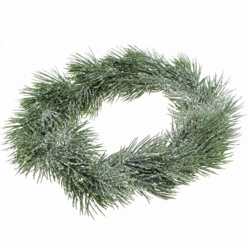 Floristik24 Kerstkrans kunst dennentakken gesneeuwd Ø30cm