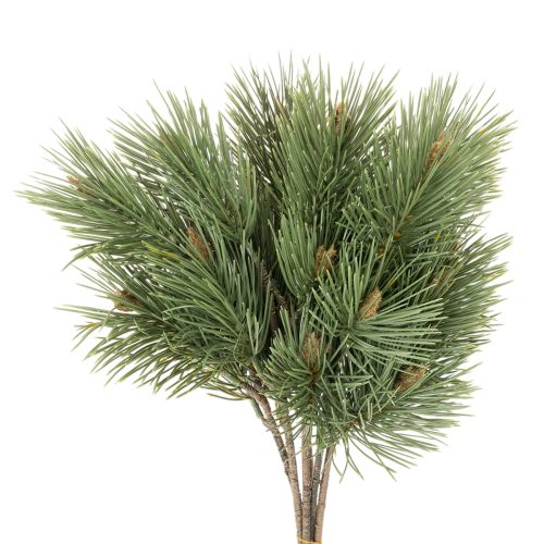 Decoratiebundel van kunstmatige dennentakken van 39 cm voor bloemstukken, 6 stuks.